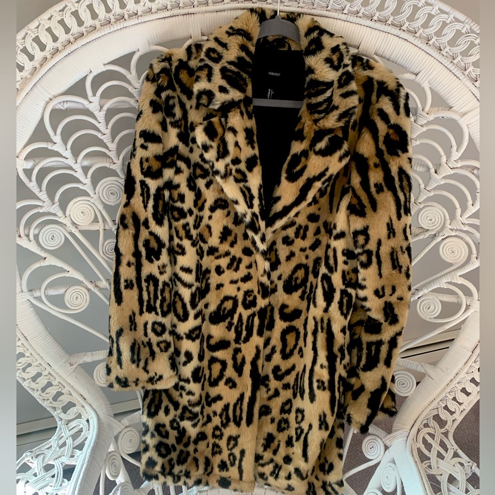 Forever 21 cheetah coat